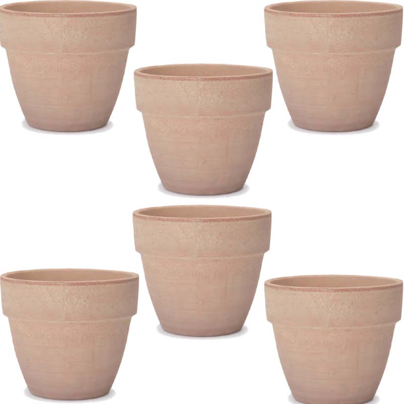 花・観葉植物用ポット イタリアンテラコッタ パラディオ アリーナ S 5号（6個入り）it-ww17162 [KTp273] 小型ポット （代引き不可）ホテル・オフィスビル・店舗 エクステリア インテリア