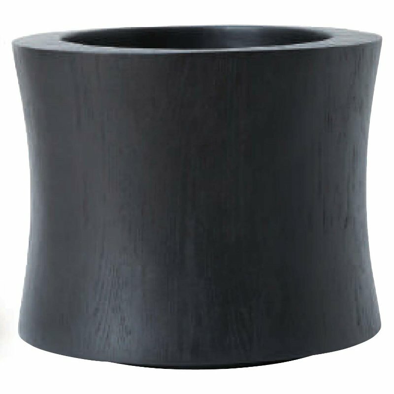 花・観葉植物用ポット ラミー オーバル L 40/B ブラック（1個入り）kol-l1k40e [KTp361] 大型鉢カバー ..