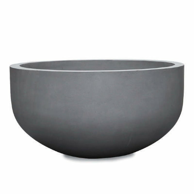 花・観葉植物用ポット マグナス ボウル M 110/L グレー（1個入り）kol-m1h110 [KTp25] 特大ポット （代..