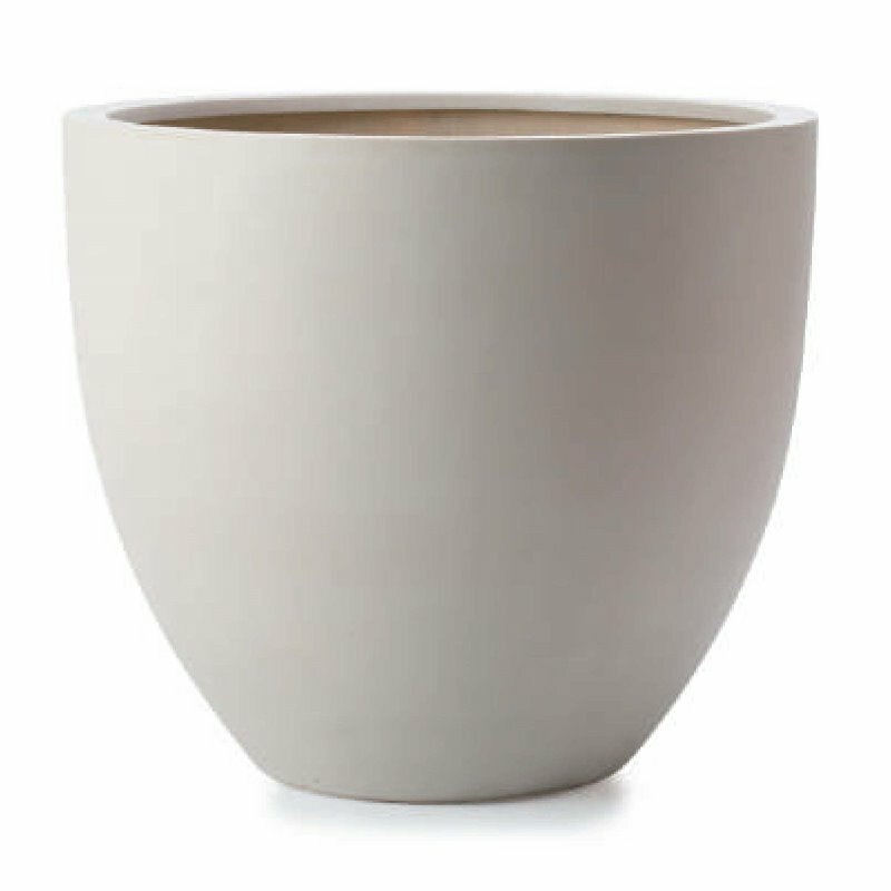 花・観葉植物用ポット マグナス ラウンド XL 98 クリーム（1個入り）kol-m2w098 [KTp23] 特大ポット （..