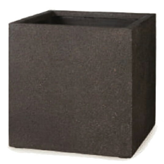 花・観葉植物用ポット サンディ キューブ M 45/B ブラウン（1個入り）sa-002c45e [KTp37] 特大プランタ..