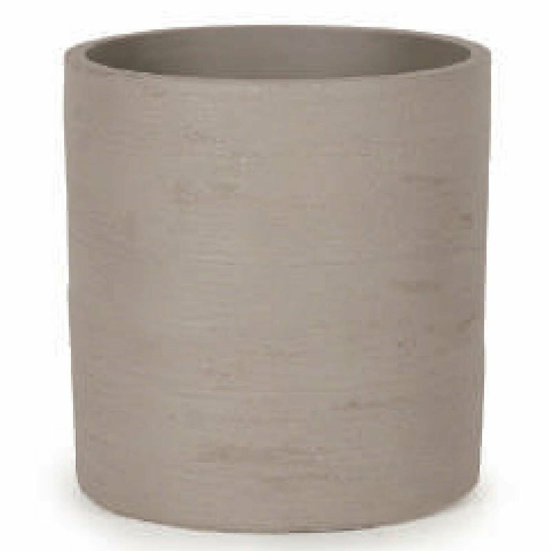 花・観葉植物用ポット ソンク シリンダー S 29/A ウォームグレー（1個入り）sk-506m29e [KTp53] 小型鉢カバー （代引き不可）ホテル・オフィスビル・店舗 インテリア エクステリア