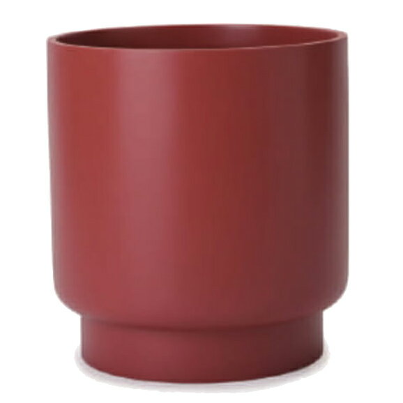 花・観葉植物用ポット スペクトラ ラウンド M 33/A カーマインドレッド（1個入り）sp-r01r33e [KTp47] 中型鉢カバー （代引き不可）ホテル・オフィスビル・店舗 インテリア ディスプレイ