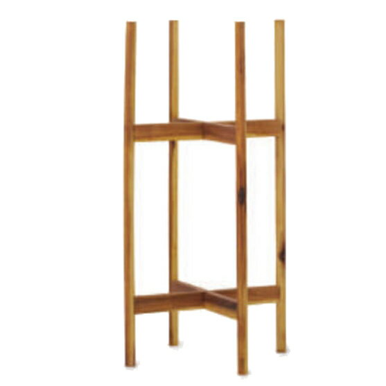 花・観葉植物用ポット用アクセサリ アカシア材 ウッドポットスタンド 丸脚 直径26用（1個入り）ac-wpsr..