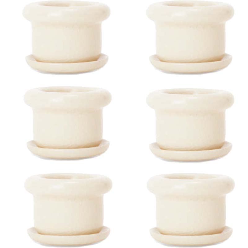 花・観葉植物用ポット シア メドウェイ 2号 クリーム（6個入り）ix-a02c02p [KTp419] ミニポット 受皿..