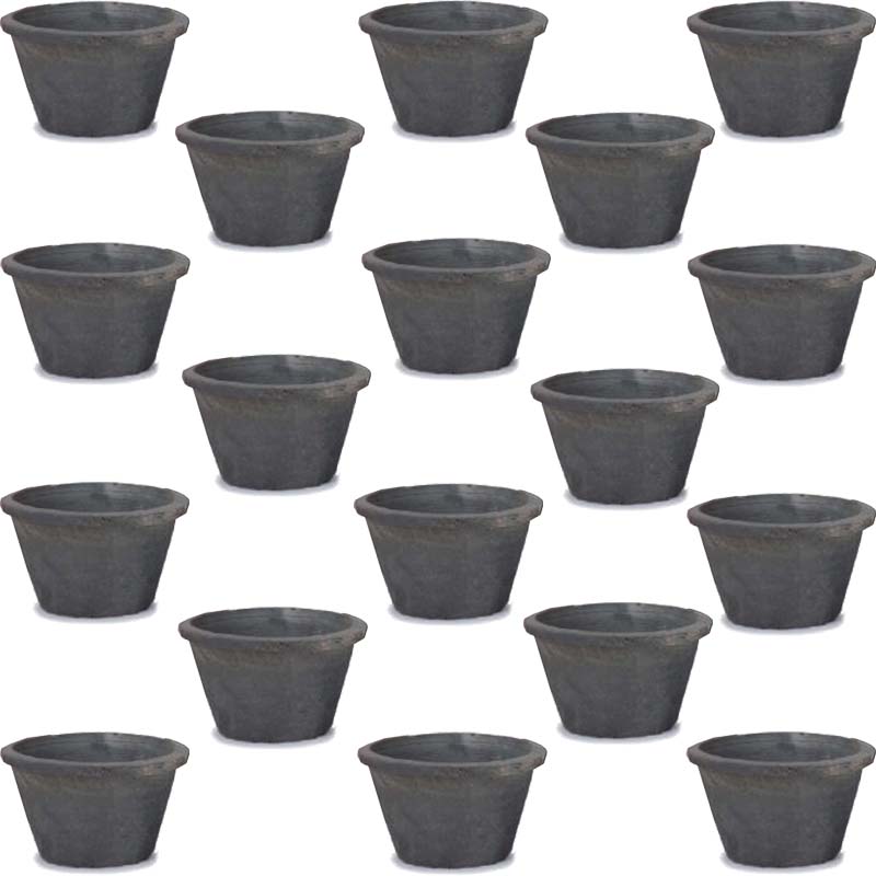 花・観葉植物用ポット モスポット スタンダード グレー S 5号 灰（18個入り）ms-100b05e [KTp289] 小型..