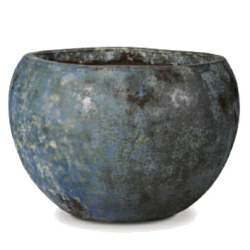 花・観葉植物用ポット リダン ボウル M 42/A ブルー/ホワイト（1個入り）rd-002b42e [KTp297] 中型ポッ..