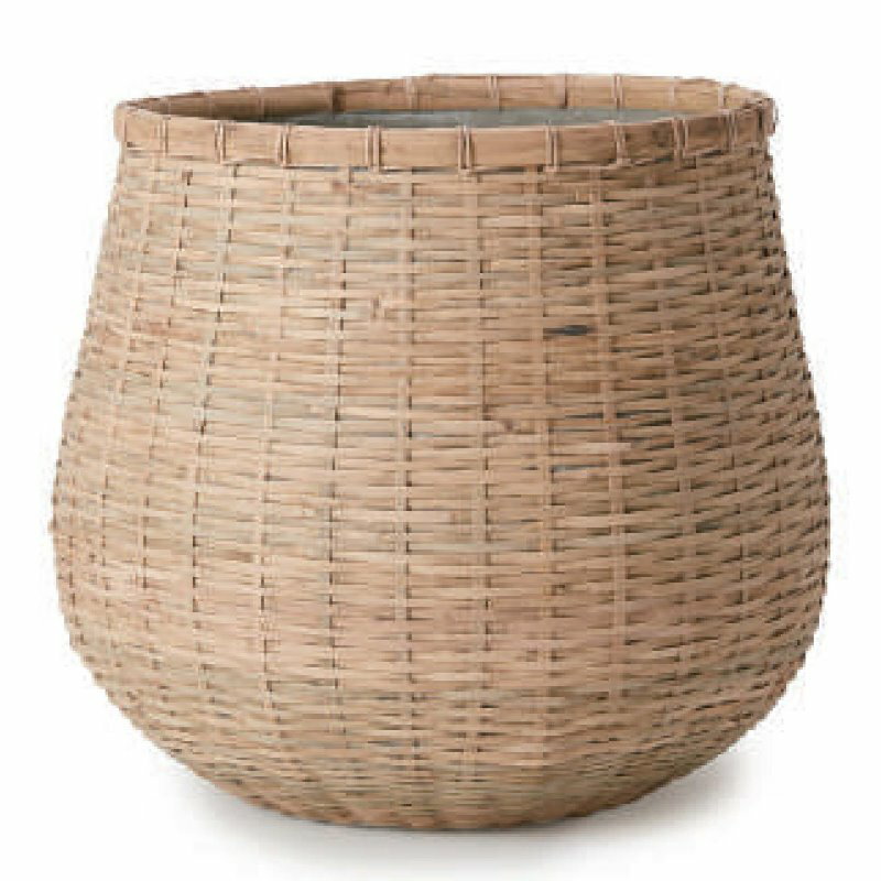 花・観葉植物用ポット カムラン バンブー MD L 47/B（1個入り）sg-bb1x47e [KTp379] 大型鉢カバー （代..