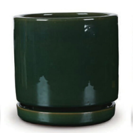 花・観葉植物用ポット ビトロ エンデカ M 10号/A グリーン釉（1個入り）vt-r11g10p [KTp315] 中型ポッ..