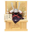 五月人形 兜 収納飾り 1/3 幅38cm(245to0081)鞆美 源義家 銀 上笠 江戸甲冑 桧造り京洛赤針松 ym1094n(gk102b/yb1025/...
