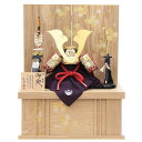五月人形 兜 収納飾り 1/3 幅45cm(245to0094)鞆美 源義経 江戸甲冑 白木タモ淡彩桜 ym1184n(gk66b/yb1073/yd1023/...