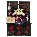 五月人形 兜 収納飾り 1/3 幅40cm(245to0129)鞆美 織田信長 江戸甲冑 根来塗り(赤) ym1096n(gk107b/yb1030/yy101...