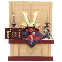 五月人形 兜 収納飾り 8号 幅38cm(245to0296)武久 一枚物(赤) 京甲冑 ライン太鼓鋲 ym1145n(gk118b/yb1027/yy1011...
