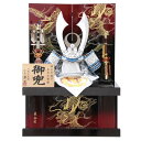 五月人形 兜 収納飾り 25号 幅60cm(245to0723)翠鳳 美少年戦士(青) 金彩双龍 ym1016n(gk160b/yb1008/yy1001/gs...