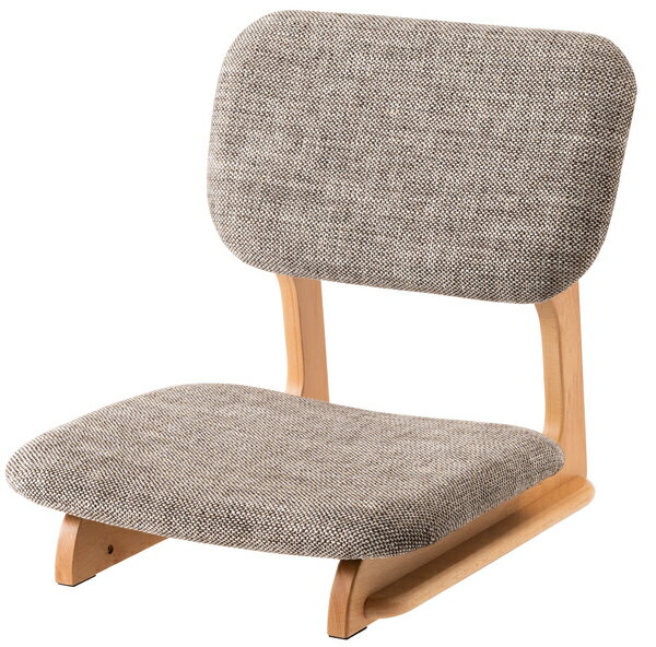 【代引き不可】【沖縄・北海道・離島は配送不可】 ナチュラルな生地感と天然木の組み合わせが優しさを感じさせるフロアチェア 全体的に大きめの作りで老若男女問わずゆったりと座ることができるフロアチェアに、様々な雰囲気に合わせやすい ベージュカラー...