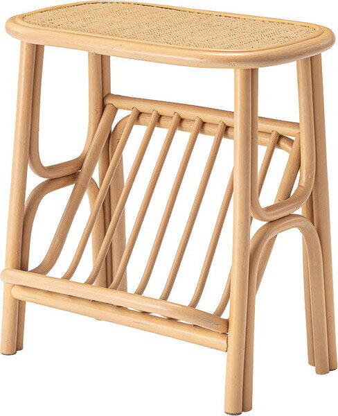 マガジンラック付きサイドテーブル　GUY-262NA