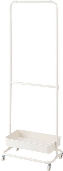 ハンガーワゴン LFS-51WH ホワイト コートハンガー ワゴン ハンガー コート掛け 衣類収納 収納家具 洋服掛け ポールハンガー スチール キャスター付き...