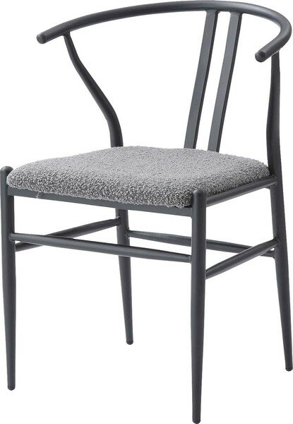 チェア　PC-821DGY　ダークグレー　イス 椅子 ダイニング リビング シンプル モダン グレー おしゃれ アイアン アイコニック