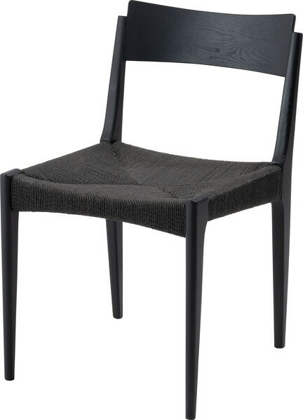 ペーパーコードチェア　ACE-77BK　ブラック 　ダイニングチェア イス 椅子 いす ペーパーコード 天然木..