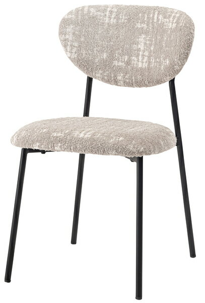 チェア PC-267LGY ライトグレー 椅子 イス シンプル モダン スタイリッシュ おしゃれ ダイニング リビング カフェ スチール脚 かわいい アンティーク デザイン 軽量 軽い スチール ファブリック 布地 背もたれ