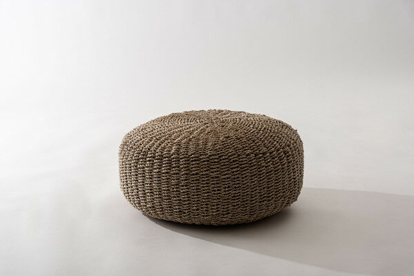 スツール　SLY-005　椅子 イス オットマン パンダンリーフ やわらかい おしゃれ モダン ナチュラル 編み込み リビング 寝室 腰掛け