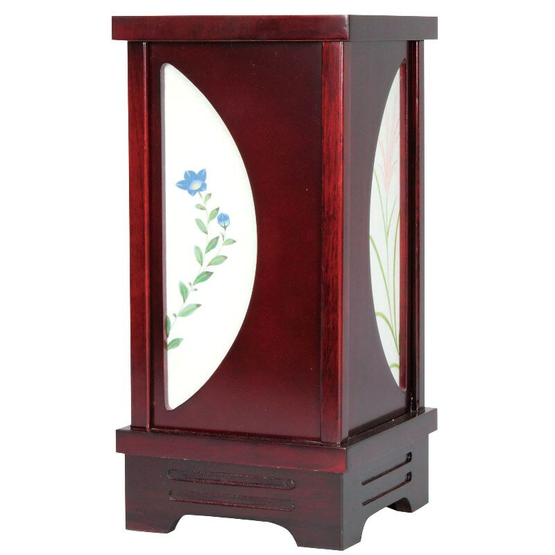 盆提灯 八女提灯 創作提灯 なごみあかり 観月（かんげつ） 高さ39cm （P10)(8710-83104) 置き提灯 電気コード式 初盆 お盆