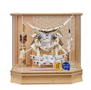 兜ケース飾 はやて 255−724 伊達政宗 横幅38cm 高さ37cm 奥行30cm アクリルケース オルゴール付 コンパクト 軽量 五月人形 端午の節句 初...