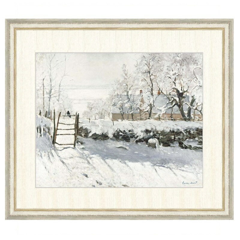 世界の名画 クロード・モネ かささぎ F8 [g4-bm109-F8]（代引き不可）