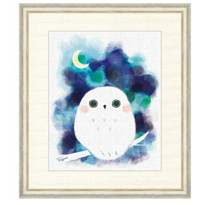 インテリアアート 木下 つぐみ（きのした つぐみ） ふくろう F8 [g4-cf010-F8]（代引き不可）