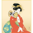 色紙絵 複写複製画色紙【上村松園】鼓の音 k10-016 松園名画選【代引き不可】