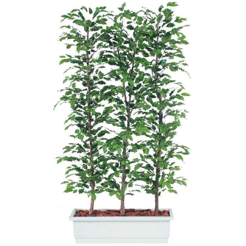 人工観葉植物 ベンシャミナスプラッシュ パーティション 180 natural ポット付き 高さ180cm （P61-9637..