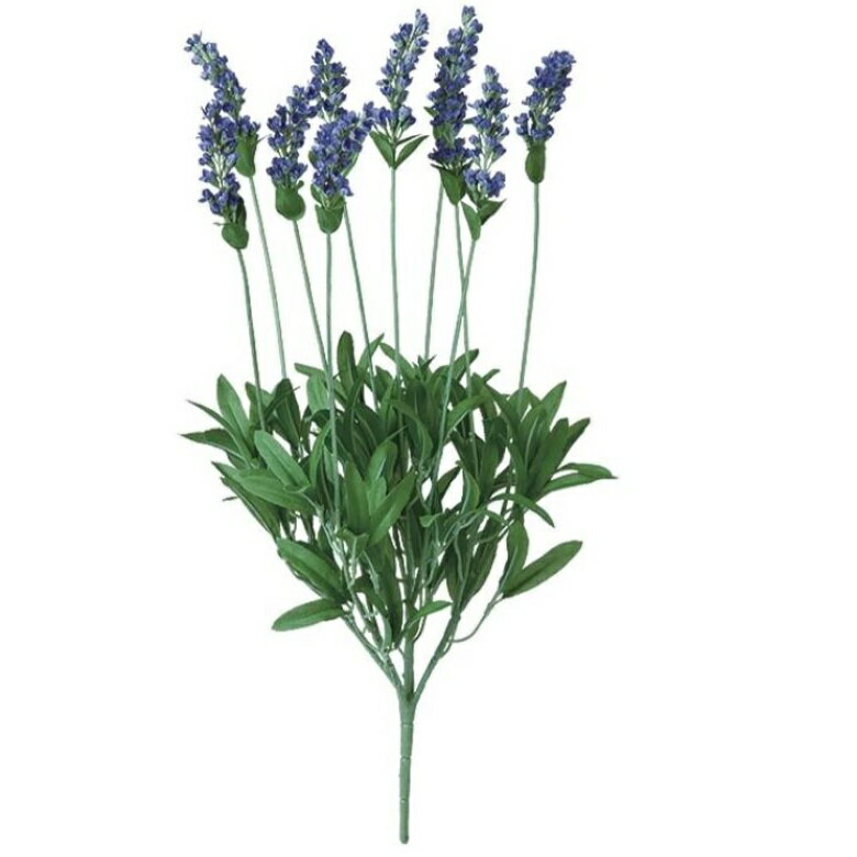 Lavender - 人工観葉植物 ラベンダー ブッシュ 長さ47cm （P133-99237) （代引き不可） インテリアグリーン フェイクグリーン