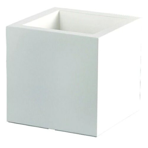 樂天商城 - インテリア ポット プランター euro3plast キューブ -Cube- 40 （WH） 高さ40cm （P163-99588) （代引き不可） 人工樹木用