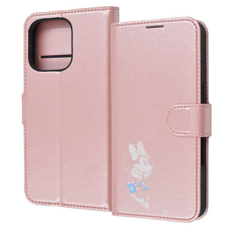 乐天商城 - iPhone16Pro ケース 手帳型 ディズニー ミニー キャラクター グッズ お座り sitting 衝撃吸収 傷に強い 頑丈 丈夫 強い シンプル カード 収納 ポケット ストラップホール 付 マグネット ベルト iPhone 2024 6.3inch 3眼 アイホン アイフォン プロ IJ-DP47ELC1P-MN24