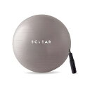 バランスボール 65cm アンチバースト 筋トレ 体幹トレーニング ダイエット 専用ポンプ付き 耐荷重500kg グレー エクリアスポーツ HCF-BB65GY エレコム ELECOM