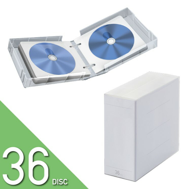 CD・DVD・BD ケース　ブルーレイディスク対応　不織布　36枚収納　クリア CCD-FBB36CR エレコム ELECOM