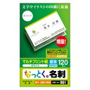なっとく名刺 名刺サイズ マルチプリント紙 標準 120枚 白 MT-JMC1WN MT-JMC1WN エレコム ELECOM