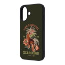 iPhone16 ケース ディズニー ライオンキング キャラクター グッズ スカー サバンナ 耐衝撃 スマホ カバー エアクッション ハイブリッド iPhone 16 無印 2眼 maru IC-DP46K4TB-LK4