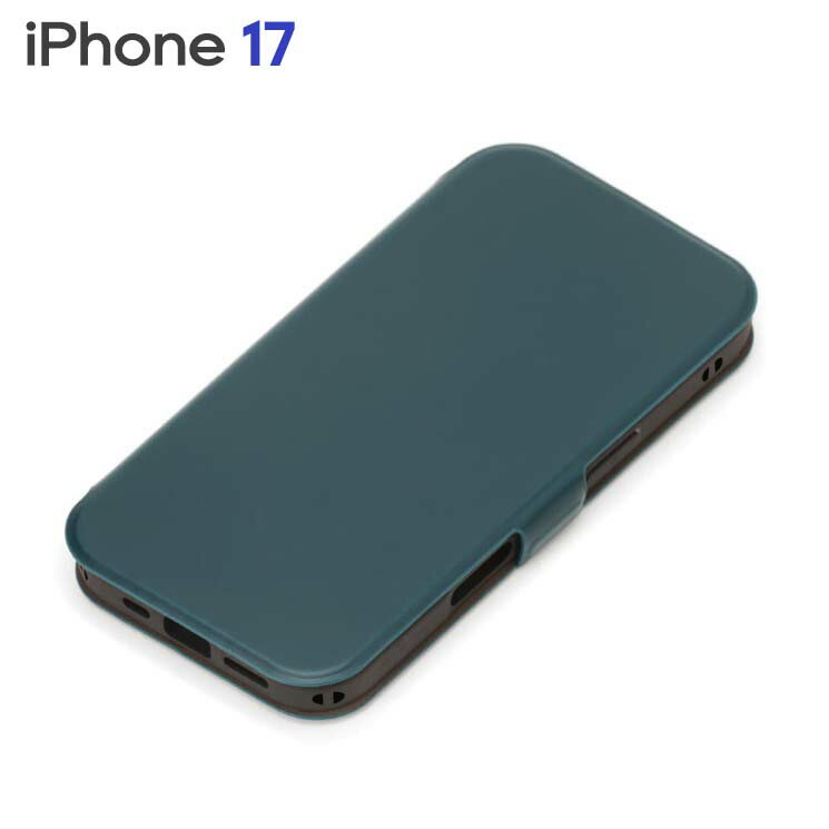 乐天商城 - iPhone17 ケース 手帳 ブルー グリーン PUレザー マグネットロック 軽量 スリムタイプ フリップカバー アイフォン アイホン PG-25AFP05BL