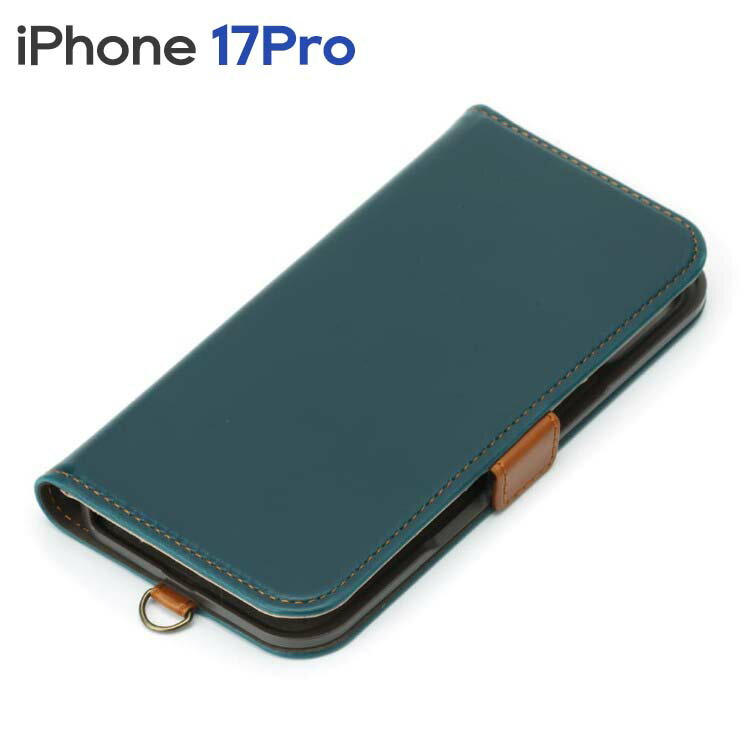 iPhone17Pro ������ ��Ģ �֥롼 ���꡼�� PU�쥶�� �ޥ��ͥåȥ��å� �ե�åץ��С� �����ե��� �����ۥ� PG-25BFP01BL