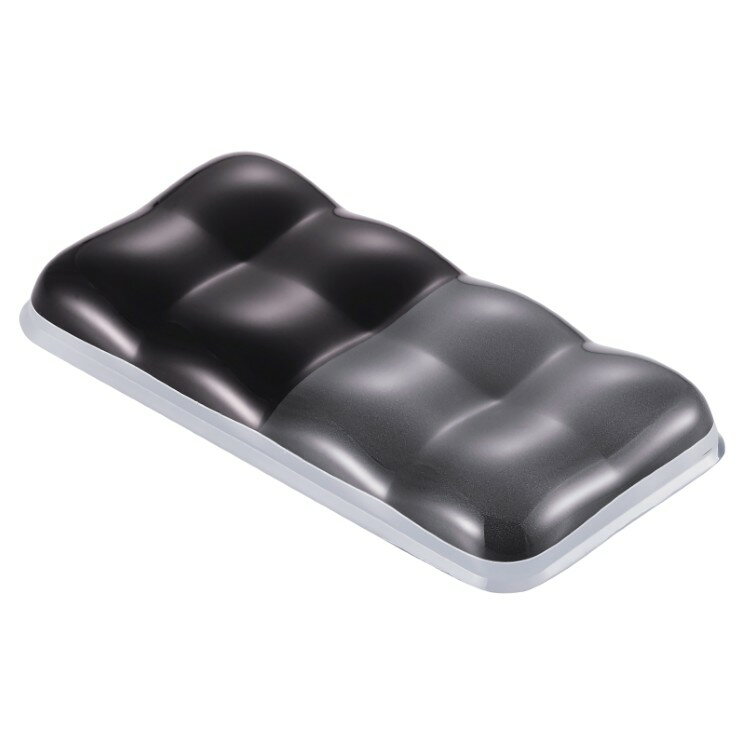 エレコム リストレスト パームレスト ショートサイズ 疲労軽減 ゲルクッション 手首サポート 洗える 通気性◎ マウス・テンキー用 ブラック MOH-BPGLSBK