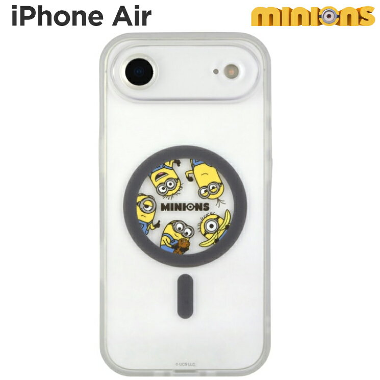 미니언 iPhoneAir 케이스 클리어 반투명 magsafe 미니언즈 밥 팀 캐릭터 상품 스마트폰 커버 에어 쿠션 하이브리드 내충격 iPhone 2025 6.6 inch 1 눈 아이폰 아이폰 매트 클리어 자석 머그 세이프 MINI-532 A