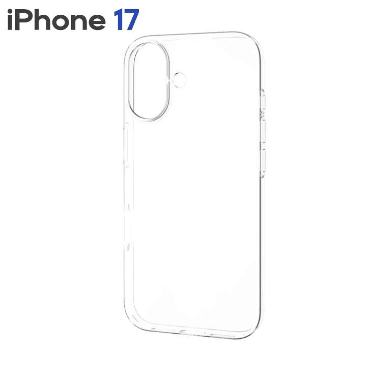 乐天商城 - エレコム iPhone17 ケース ソフト カバー 軽量 薄型 磁気吸着対応メタルステッカー付 クリア PM-A25AUCUCR