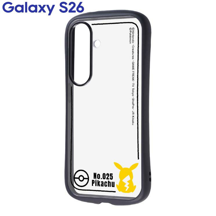 Galaxy S26 Case, Pokemon Pikachu, Clear, Character Goods, TPU Soft Frame, Transparent, Shockproof, Simple, Smartphone Cover, Hybrid, Galaxy S26 SC-51G, Puffull RC-PGS26CMD2B-PK70