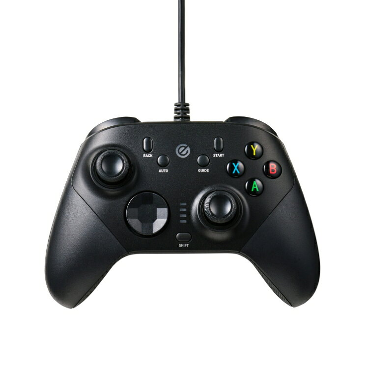 エレコム PC コントローラー 有線 ゲームパッド XInput/DirectInput ホールエフェクトスティック・トリガー 背面ボタン2 連射・マクロ(ソフト不要) ブラック JC-GP60XVBK