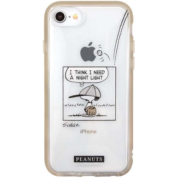 空とiphone Se ケース 第2世代 スヌーピーのあいだには