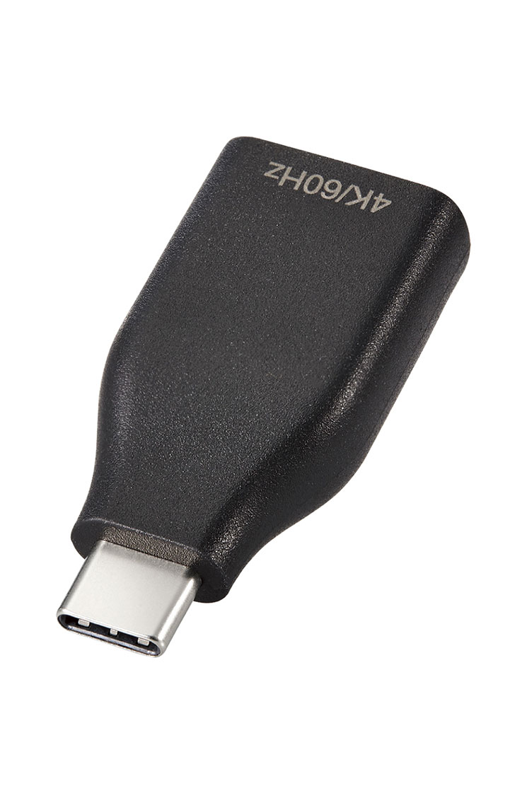 機種 変換アダプタ 特徴 USB Type-C(TM)コネクターを搭載した機器の映像信号を変換し、HDMI入力コネクターを搭載したディスプレイ・テレビ・プロジェクターなどに出力することができる映像変換アダプターです。持ち運びに便利なコンパクトタイプで、最大4K/60Hzに対応し高解像度でなめらかな映像出力が可能です。■対応機種：USB Type-C(TM)プラグ:USB Type-C(TM)コネクターを搭載したパソコン・スマホ・タブレット等、HDMI(タイプA)ポート:HDMI(タイプA)ケーブルで接続可能なディスプレイ・プロジェクター等 ■規格：HDCP1.4/HDCP2.2 ■コネクタ形状：USB Type-C(TM)プラグ-HDMI(タイプA)ポート ■対応解像度：4K2K(3840×2160)/60Hz ■プラグメッキ仕様：金メッキ ■カラー：ブラック ■環境配慮事項：EU RoHS指令準拠 (10物質)、簡易パッケージ 型番 AD-CHDMIQDBK メーカー エレコム 備考 ※お取り寄せ商品について:メーカーの欠品または生産終了時は、当店よりご注文をキャンセルさせて頂く場合がございます。予めご了承ください。 ※商品の仕様は予告なく変更する場合がございます。予めご了承ください。 ※パッケージの注意書きをよくお読みになってからご使用ください。 ※商品の形状・素材感は、商品画像と若干の誤差が生じる場合がございます。 関連商品エレコム 変換ケーブル USB Type C to VGA ( D-s...変換アダプタ ( USB Type C to HDMI ) 4K 30...エレコム オーディオインターフェース マイクケーブル USB-XLR ...4,380円3,711円3,780円USB Type-C - DisplayPort 変換 ( USB-C...エレコム タイプC イヤホンジャック 変換 ( USB-C to 3....エレコム タイプC イヤホンジャック 変換 ( USB-C to 3....4,080円3,880円3,880円エレコム HDMIケーブル プレミアム 1m 4K対応 やわらか 小型...エレコム HDMIケーブル Premium やわらか 1.5m ブラッ...エレコム HDMImicroケーブル イーサネット対応 1.5m ブラ...4,480円4,580円4,480円エレコム デジカメ用HDMIケーブル スーパースリム Ver.1.4 ...エレコム デジカメ用HDMIケーブル スーパースリム Ver.1.4 ...エレコム アナログケーブル シールドケーブル φ6.3（L字）-φ6....4,480円4,480円2,680円