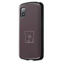 AQUOSwish3 ネコ ケース グレー 猫 スマホ カバー 耐衝撃 ストラップホール SH-53D docomo SHARP シャープ MiA IN-CAQL1AC4-NK1