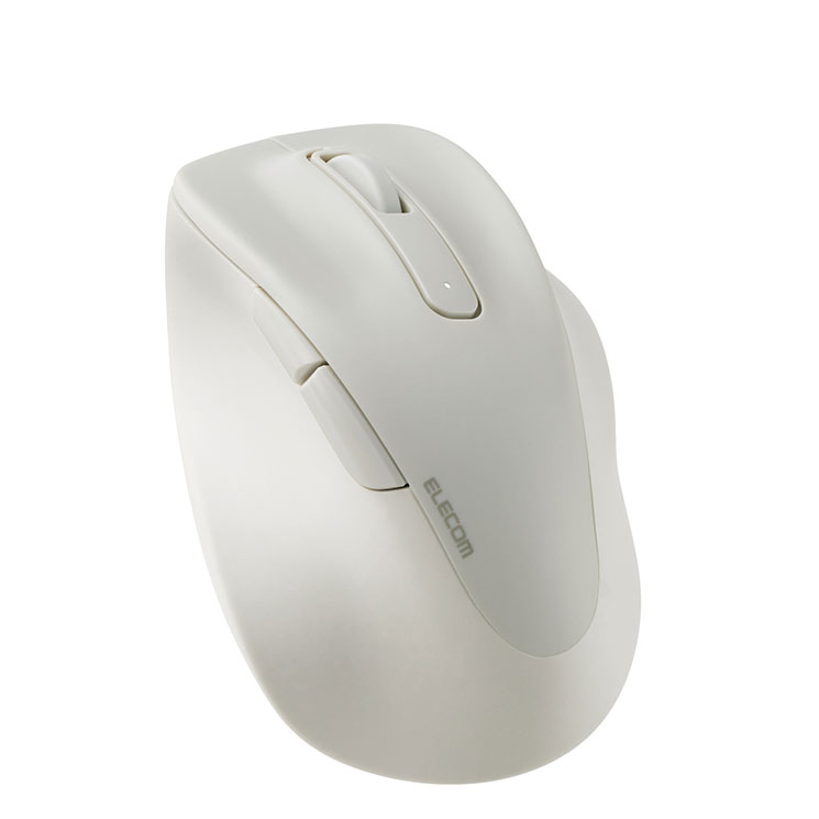 ワイヤレス マウス 静音 無線 2.4GHz 5ボタン Sサイズ 右手専用 【 Windows 11 10 mac Chrome 対応 】 抗菌 小型 EX-G ホワイト エレコム ELECOM