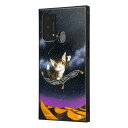 OPPO Reno 5A ケース 猫のダヤン ねこ ダヤン 猫 砂漠の流れ星 わちふぃーるど スマホ カバー キャラクター グッズ 耐衝撃 ハイブリッド ストラップホール スクエア KAKU